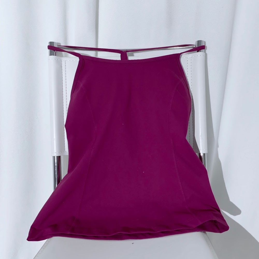 athletic tank with built in sports bra